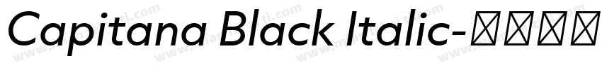 Capitana Black Italic字体转换